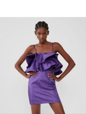 purple mini dress zara Zara | Dresses | Zara Fit Flare Mini Dress